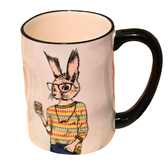 signature houseware Other - signature large cup mug 17.5 oz hipster hare rabbit  new